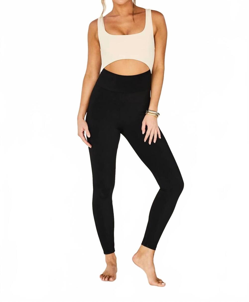 NEW STRUT THIS women's miller jumpsuit in shell / black